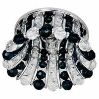 Светильник потолочный JCD9 G9 с прозрачным и серым стеклом хром с лампой CD2120