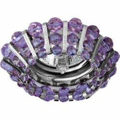 Светильник потолочный JCDR G5.3 с сиреневым стеклом хром с лампой CD2121