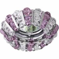 Светильник потолочный MR16 50Вт G5.3 с прозрачным-розовым стеклом хром CD2121