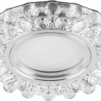 Светильник встраиваемый с белой LED подсветкой Feron CD909 потолочный MR16 G5.3 прозрачный