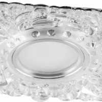 Светильник встраиваемый с белой LED подсветкой Feron CD920 потолочный MR16 G5.3 прозрачный
