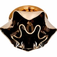 Светильник потолочный JCD9 40Вт G9 с коричневым стеклом золото CD2216