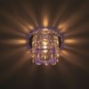 Светильник встраиваемый с разноцветной LED подсветкой Feron JD58 JCD9 прозрачный