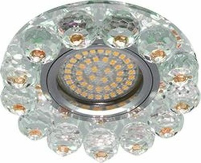 Светильник встраиваемый с белой LED подсветкой Feron CD7070 потолочный MR16 G5.3 прозрачно-коричневый