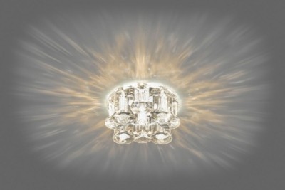Светильник встраиваемый с разноцветной LED подсветкой Feron 1527 JCD9 прозрачный — изображение 2