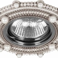 Светильник встраиваемый Feron CD2051 потолочный MR16 G5.3 белый-хром