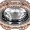 Светильник встраиваемый Feron CD2053 потолочный MR16 G5.3 шампань-хром