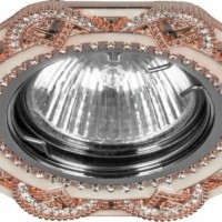 Светильник встраиваемый Feron CD2053 потолочный MR16 G5.3 шампань-хром