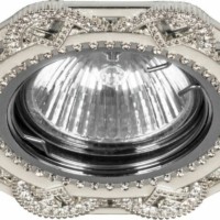 Светильник встраиваемый Feron CD2053 потолочный MR16 G5.3 белый-хром