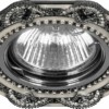 Светильник встраиваемый Feron CD2053 потолочный MR16 G5.3 черный-хром