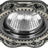 Светильник встраиваемый Feron CD2053 потолочный MR16 G5.3 черный-хром