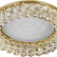 Светильник встраиваемый Feron CD5353 потолочный GX53 прозрачно-золотистый