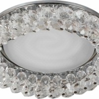 Светильник встраиваемый Feron CD5353 потолочный GX53 GX53 прозрачный хром