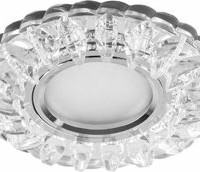 Светильник встраиваемый с белой LED подсветкой Feron CD933 потолочный MR16 G5.3 прозрачный