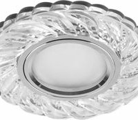 Светильник встраиваемый с белой LED подсветкой Feron CD934 потолочный MR16 G5.3 прозрачный