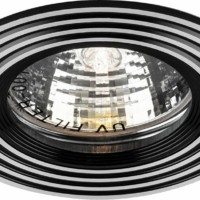 Светильник встраиваемый Feron CD2300 потолочный MR16 G5.3 серебристый-черный