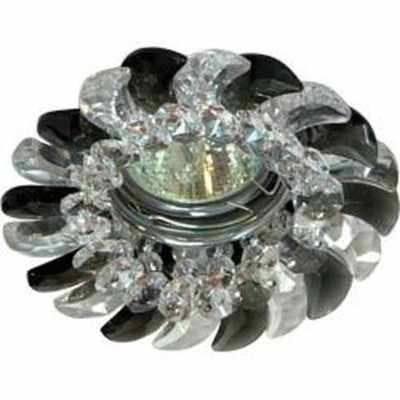 Светильник потолочный MR16 G5.3 с прозрачным-серым стеклом хром с лампой CD2316