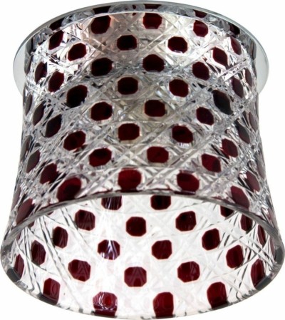 Светильник потолочный JCD9 G9 с красным стеклом с лампой CD2317