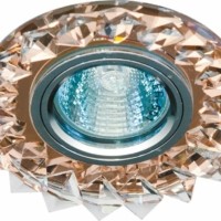 Светильник потолочный MR16 50Вт G5.3 с прозрачным стеклом коричневый CD2515