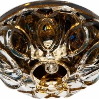 Светильник потолочный JCD9 G9 с прозрачный коричневый с лампой JD178