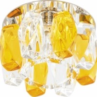 Светильник встраиваемый Feron JD186 потолочный JCD9 G9 прозрачно-желтый