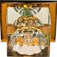 Светильник встраиваемый Feron JD55 потолочный JCD9 G9 коричневый-прозрачный