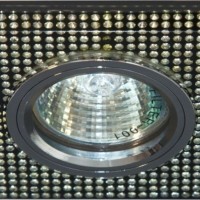 Светильник потолочный MR16 G5.3 черный-серебро серебро 8119-2