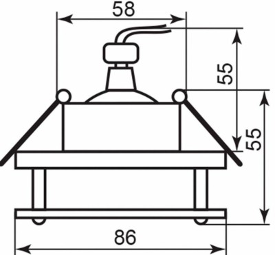 Светильник потолочный MR16 G5.3 хром BS3180 — изображение 2