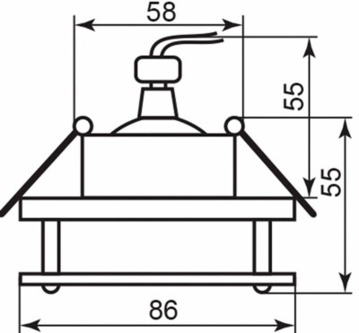 Светильник потолочный MR16 G5.3 хром BS3182 — изображение 2