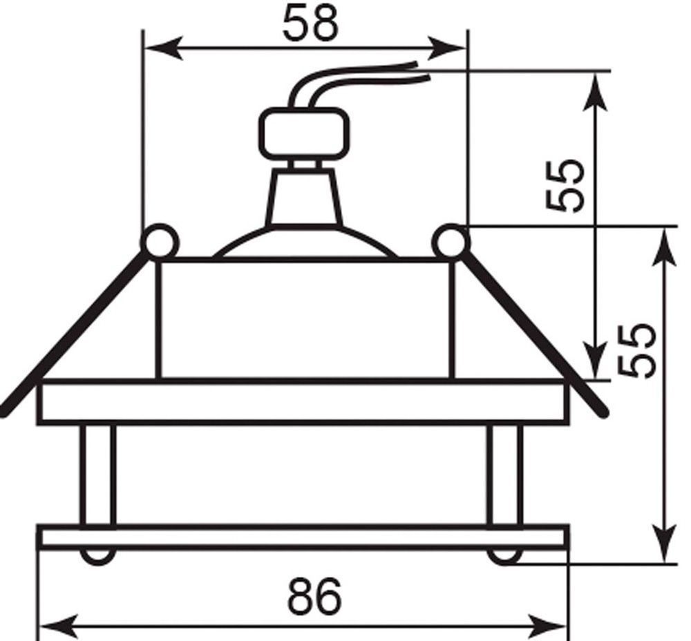 Светильник потолочный MR16 G5.3 хром BS3182 — изображение 2