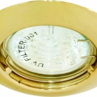 Светильник встраиваемый Feron DL110A потолочный MR11 G4.0 золотистый