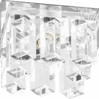 Светильник встраиваемый Feron JD120-CL потолочный JCD G9 прозрачный хром