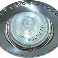 Светильник встраиваемый Feron 125T-MR16 потолочный MR16 G5.3 матовый хром-хром