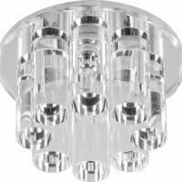 Светильник встраиваемый Feron 1301 потолочный JC G4 прозрачный