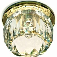 Светильник потолочный JCD9 G9 прозрачный желтый с лампой JD137