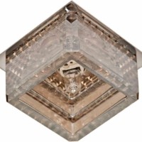 Светильник встраиваемый Feron CD2818 потолочный JCD G9 прозрачно-черный золотой