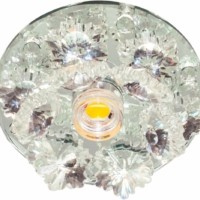 Светильник светодиодный встраиваемый Feron 1540 потолочный 10Вт 3000K прозрачный