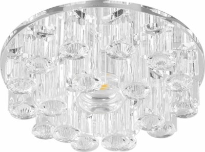 Светильник светодиодный встраиваемый Feron 1550 потолочный 10Вт 3000K прозрачный