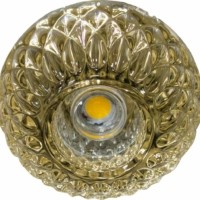 Светильник светодиодный встраиваемый Feron JD187 потолочный 10Вт 3000K прозрачно-золотистый