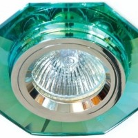 Светильник потолочный MR16 G5.3 зеленый серебро 8120-2