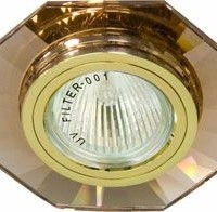 Светильник встраиваемый Feron 8120-2 потолочный MR16 G5.3 коричневый