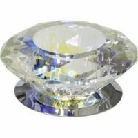 Светильник потолочный JC G4 с многоцветным стеклом хром JD83B-MC