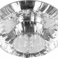 Светильник встраиваемый Feron JD89 потолочный JCD9 G9 прозрачный хром