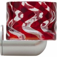 Светильник накладной JCD9/G9 с красным стеклом хром с лампой CD92