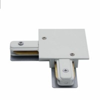 Коннектор угловой однофазный для встраиваемого шинопровода белый LD1005