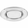 Светильник встраиваемый с белой LED подсветкой Feron CD4039 потолочный GX53 без лампы белый матовый хром