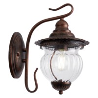 Светильник садово-парковый Feron PL591 на стену вниз 60Вт 230В E27 коричневый