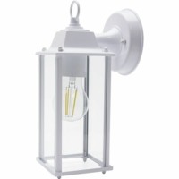 Светильник садово-парковый Feron PL201 на стену вниз 60Вт E27 230В белый