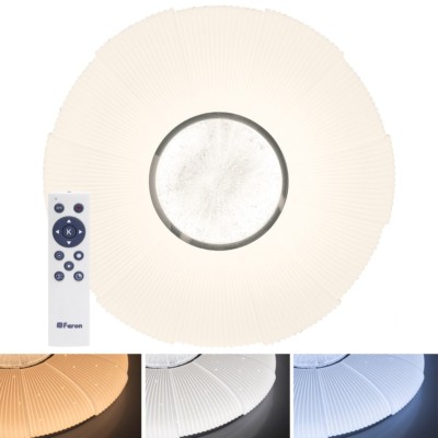 Светильник светодиодный управляемый накладной Feron AL4053 тарелка 72Вт 3000К-6000K белый