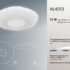 Светильник светодиодный управляемый накладной Feron AL4053 тарелка 72Вт 3000К-6000K белый
